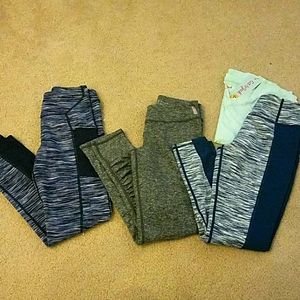 Zella Girl leggings size Med (8/10), 3 pair